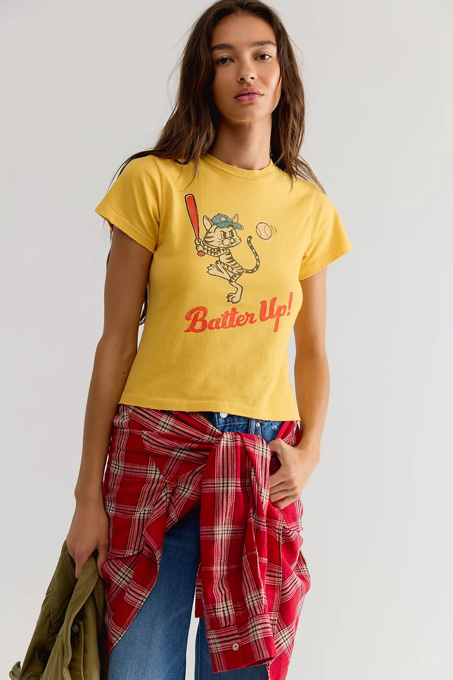 batter up kitty vintage tee