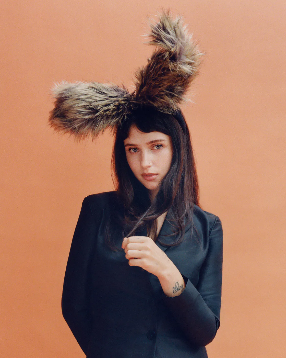 Clairo in bunny ears