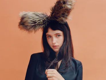 Clairo in bunny ears