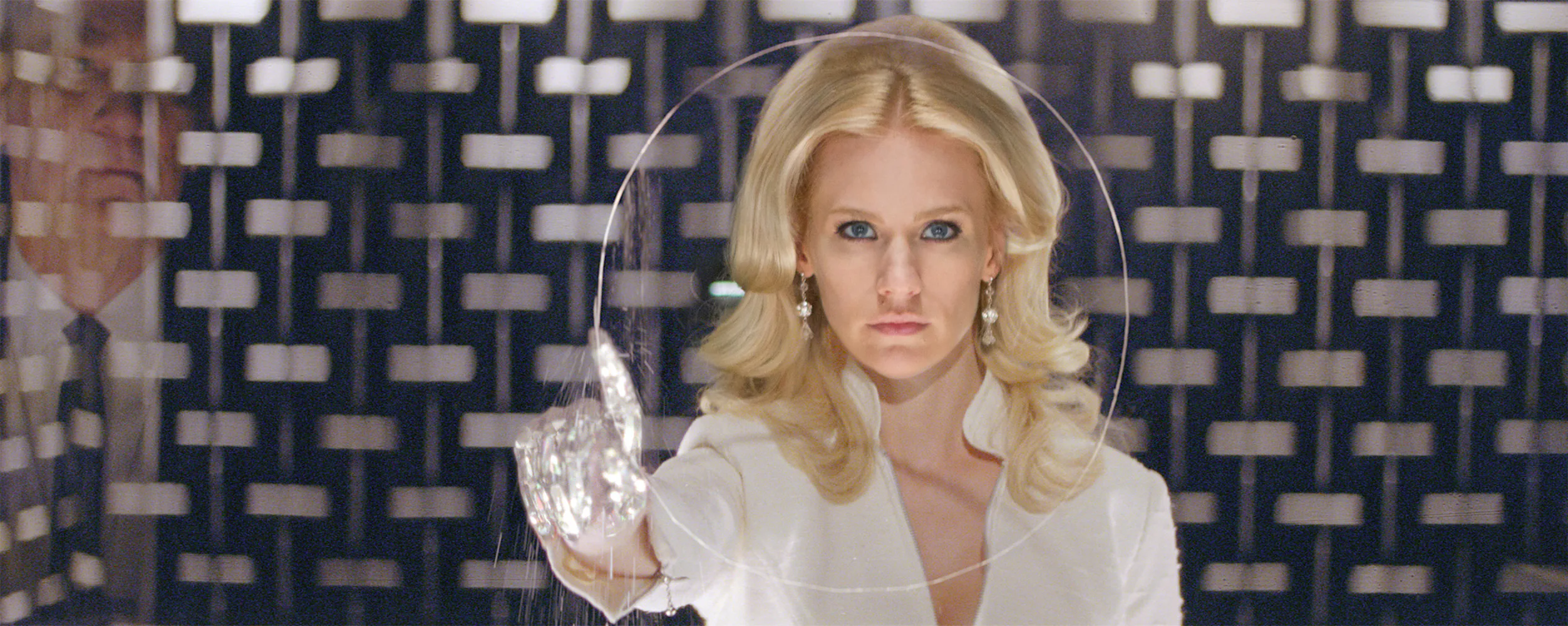 January Jones as Emma Frost in X-Men: First Class
