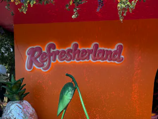 Inside Dunkin's Refresherland at Lollapalooza 2026.