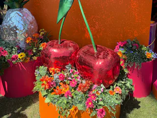 Inside Dunkin's Refresherland at Lollapalooza 2026.