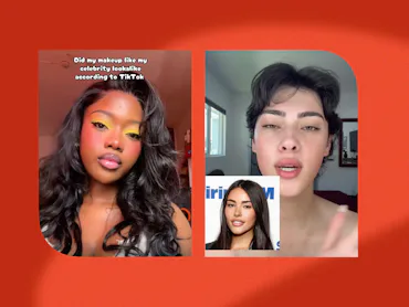 All about TikTok's celebrity lookalike makeup trend.