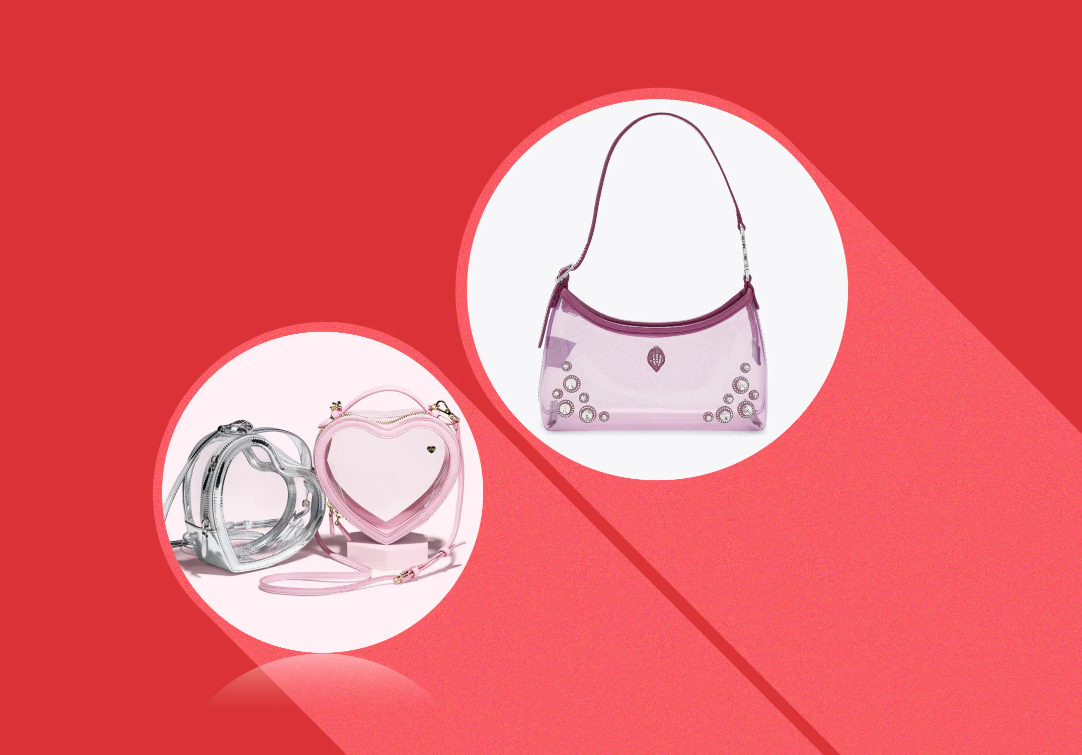 Cute clear bags for stadium events. 