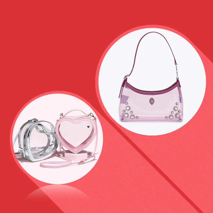 Cute clear bags for stadium events.