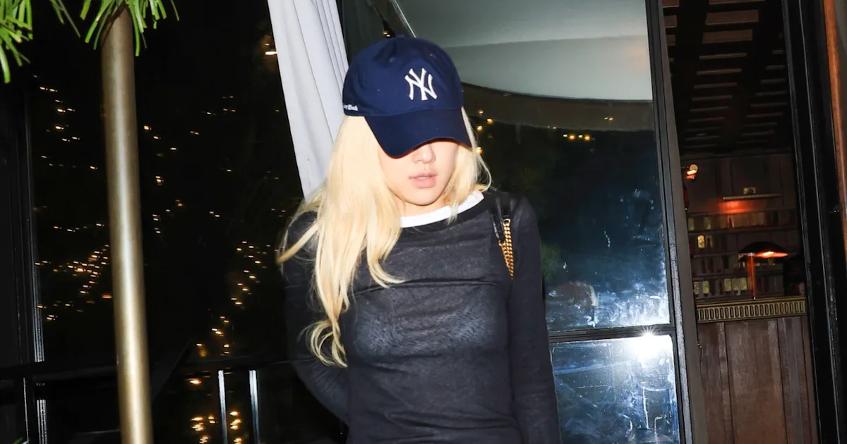 Rosé Reworks a Leather Power Skirt Into Her Off-Duty Style