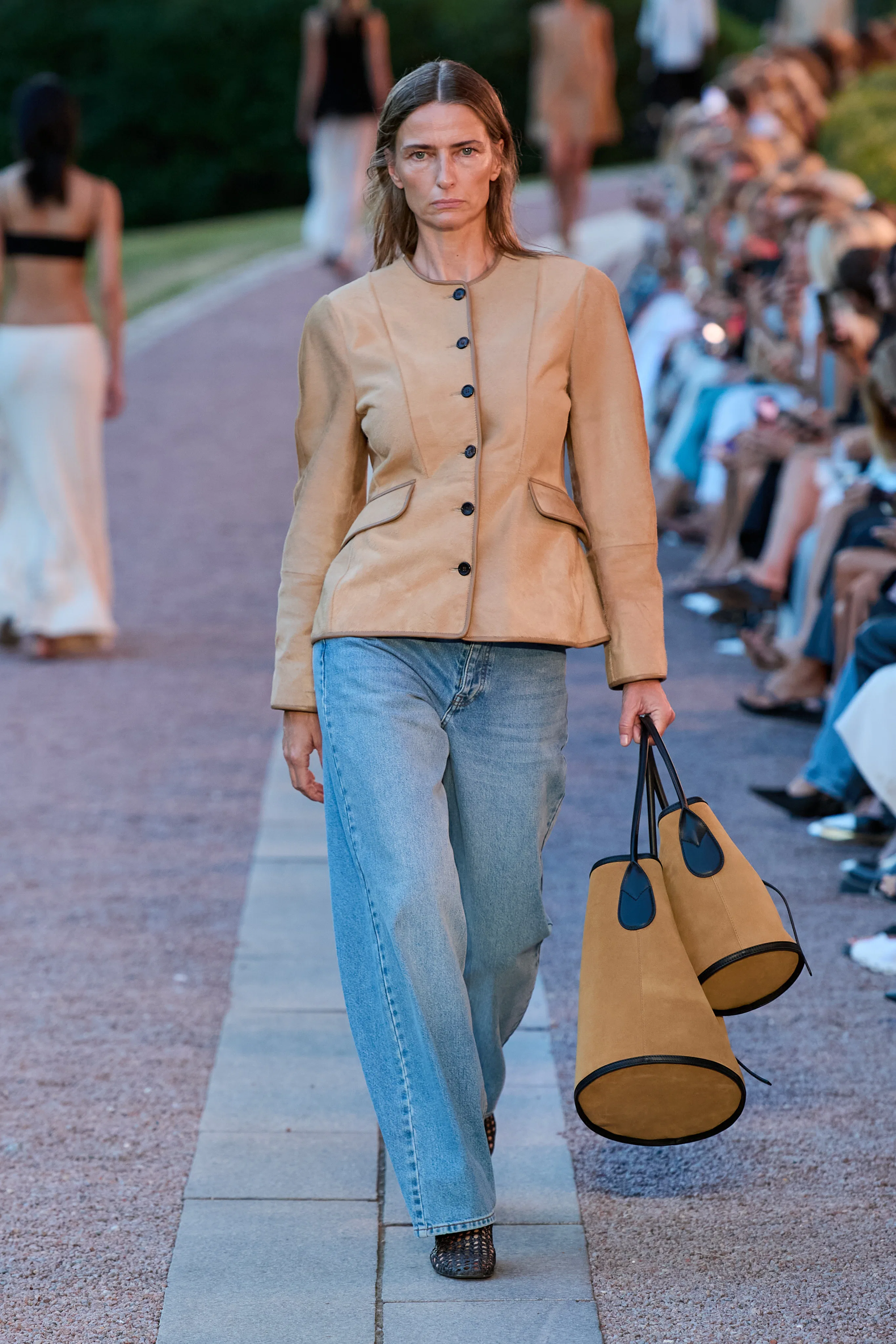 a look from the by malene birger runway at copenhagen fashion week spring 2027