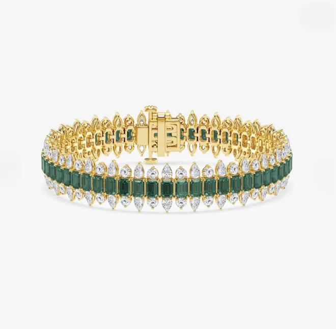 Grown Brilliance Round and Pear Lab Grown Diamond Bracelet