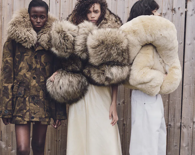 Models Blessing Ifeoluwa, Jolene, and Isa Chagas in W Magazine.