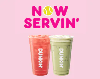 An honest review of Dunkin's Melon Deuce Energy and Matcha Point U.S. Open drinks.