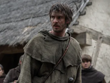 Andrew Garfield as The Ploughman in The Uprising