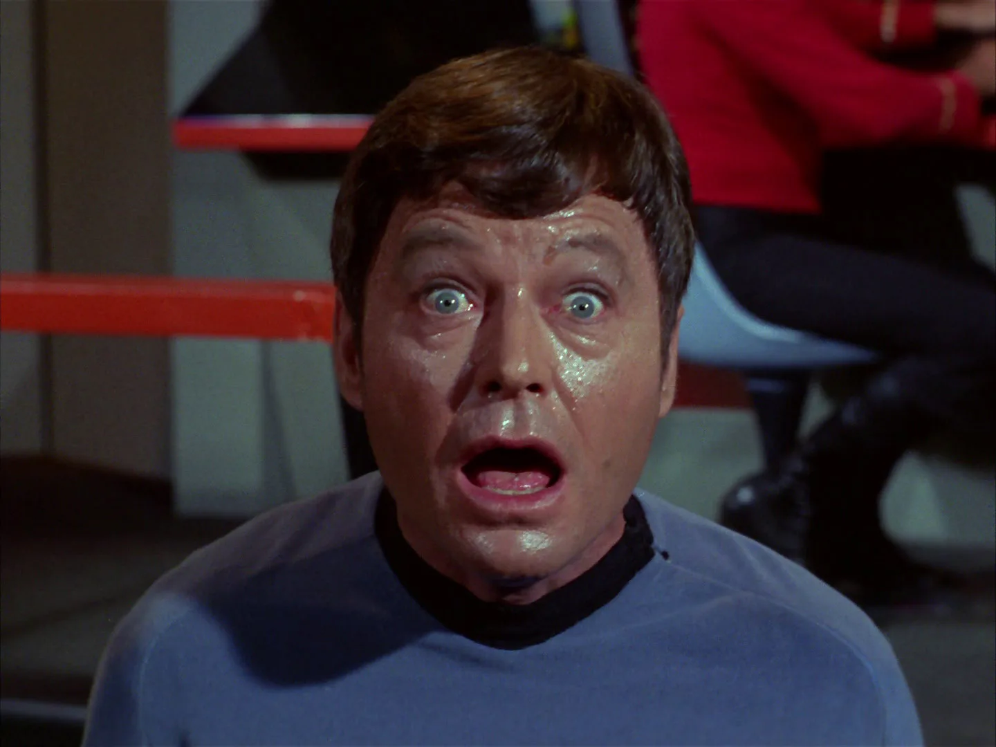McCoy in "The City on the Edge of Forever."