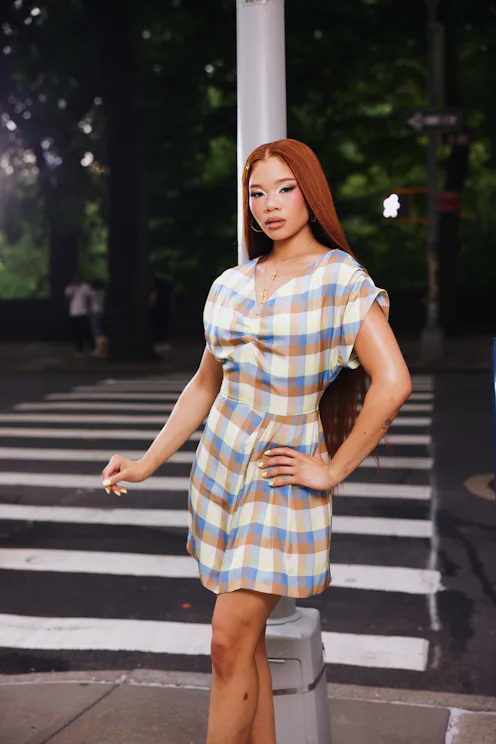 Storm Reid at Coach