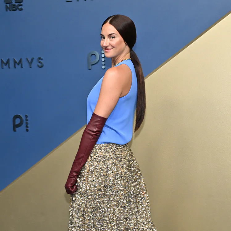Shailene Woodley wearing the 2026 Emmys' "no-trend trend."