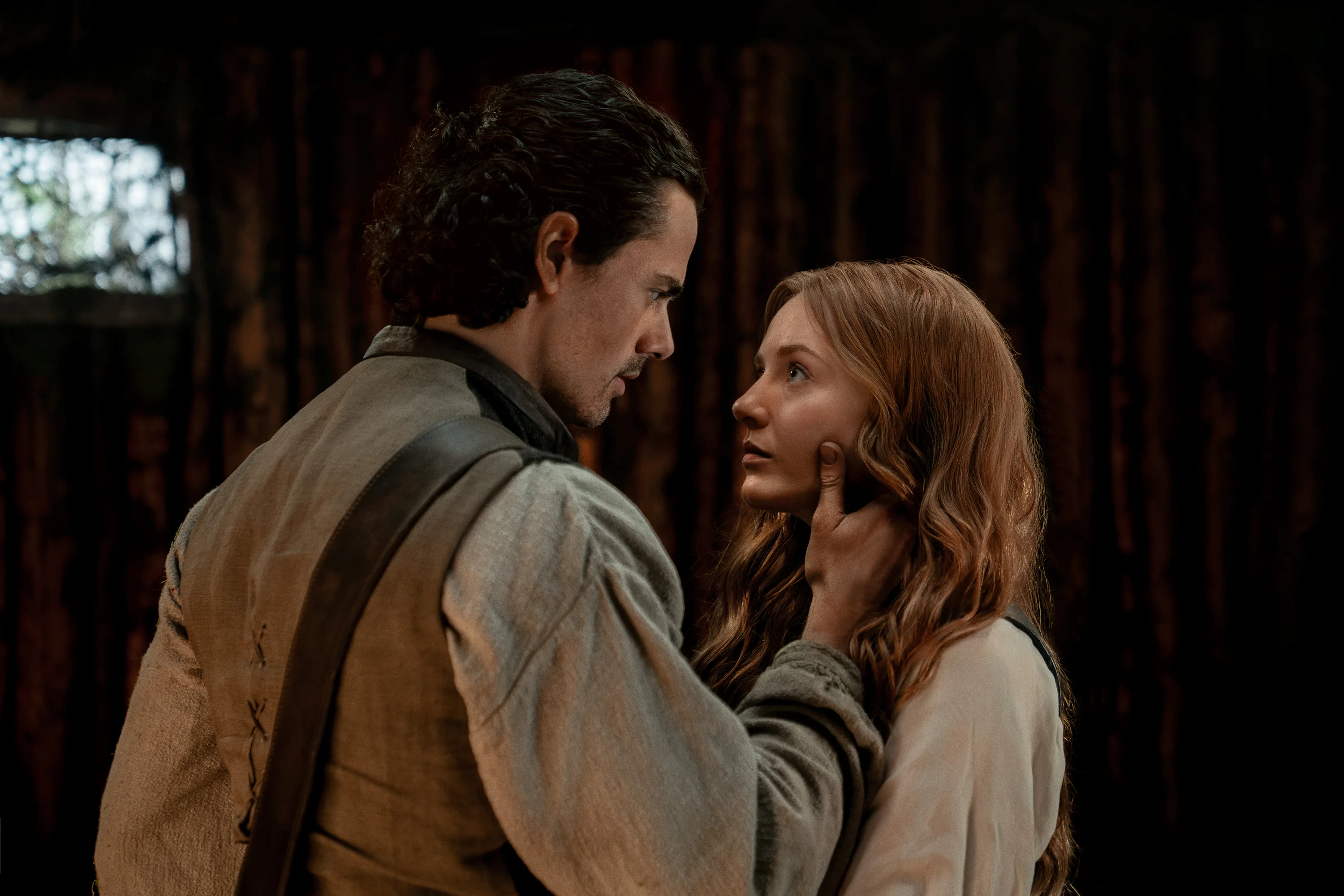 Brian and Ellen in Outlander: Blood of My Blood. Photo via Starz