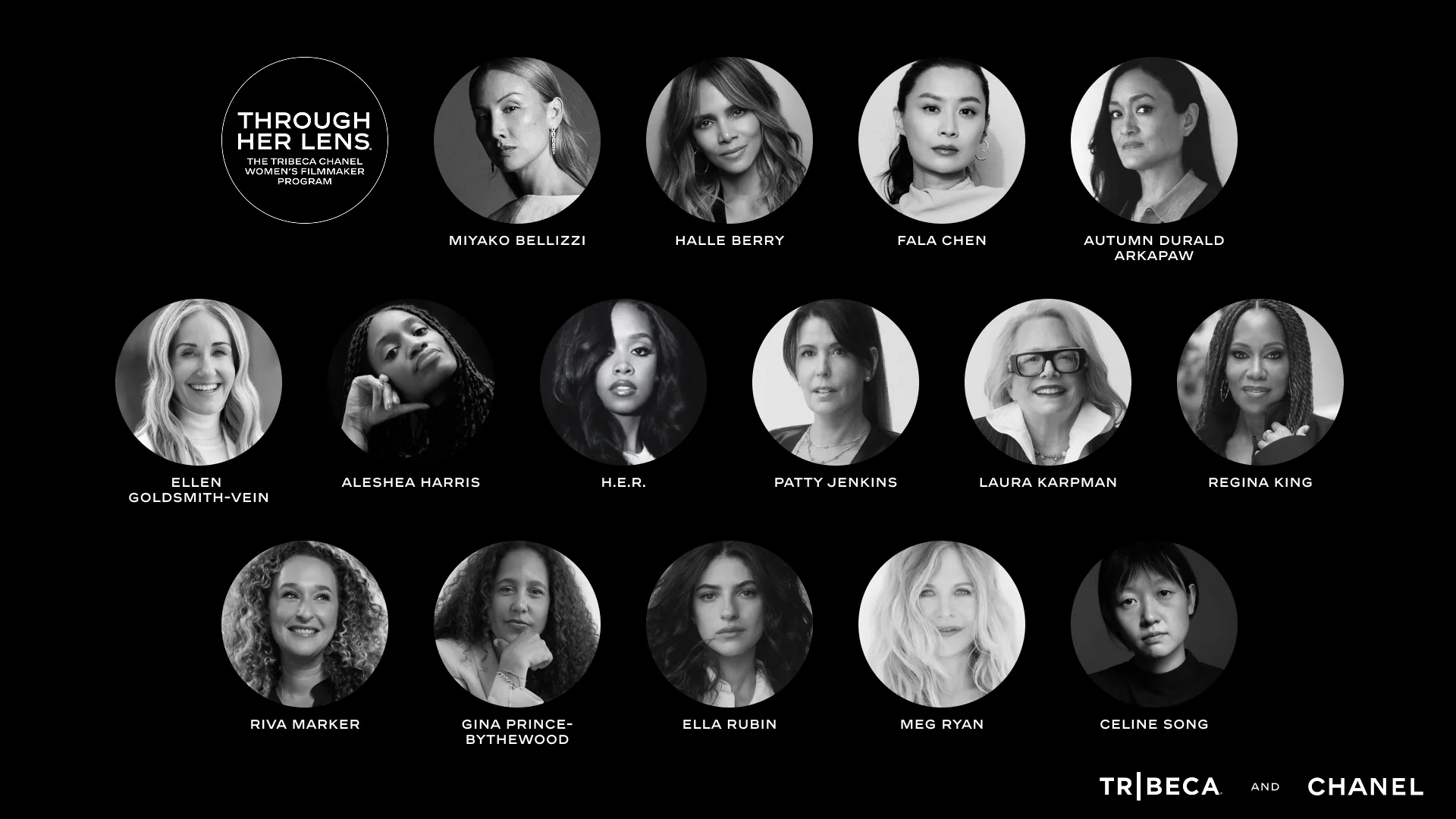 Th 2026 Through Her Lens roster of mentors and jurors. 
