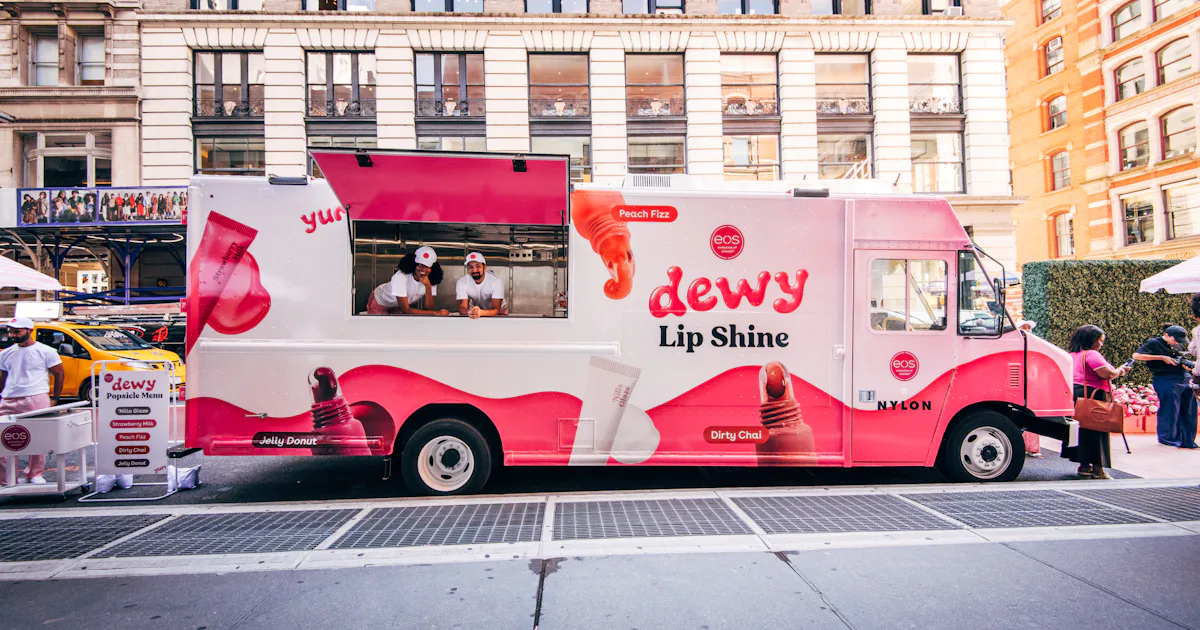 eos Just Took Over SoHo With Their Dewy Pop-Up Truck