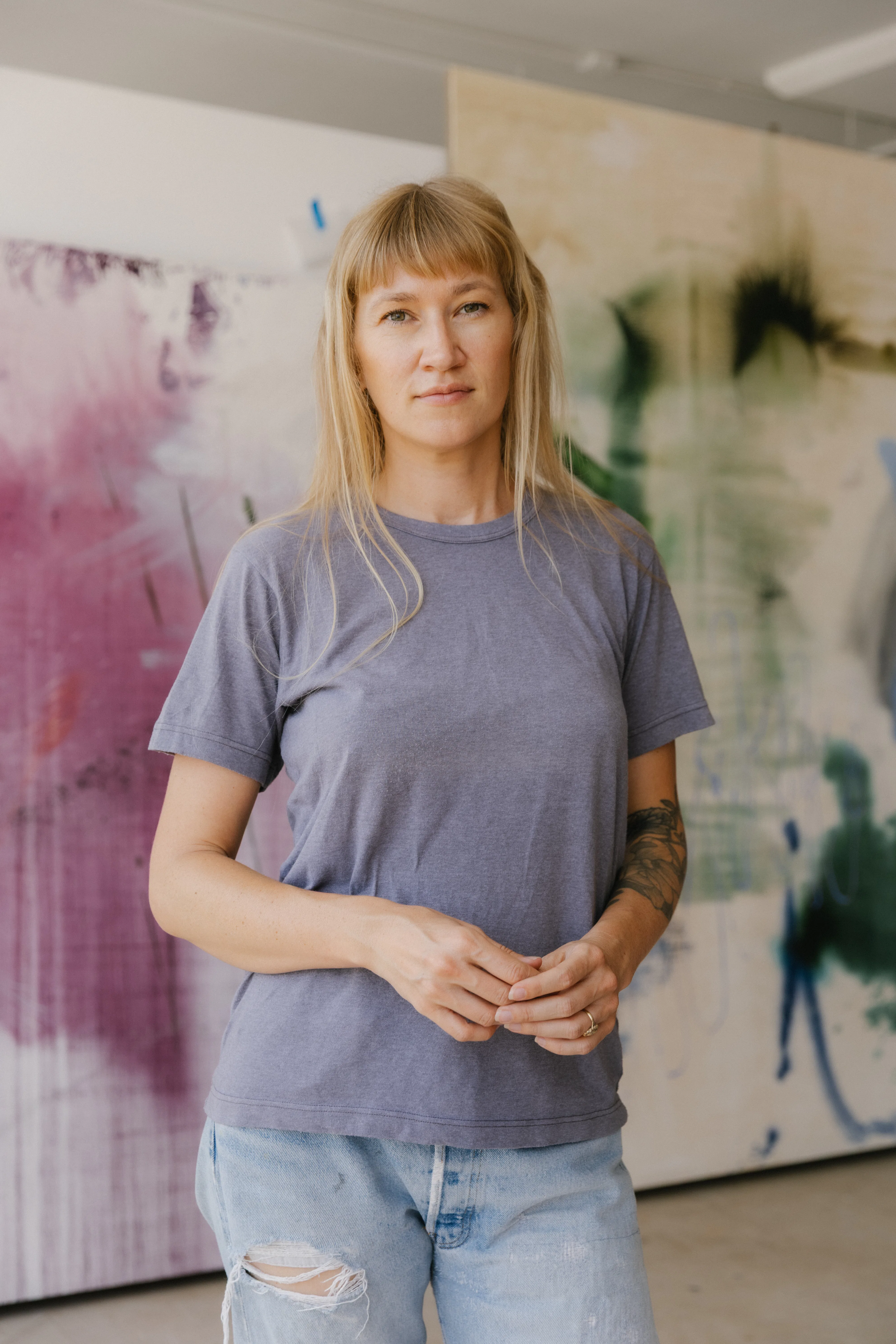 Emma McIntyre in her studio
