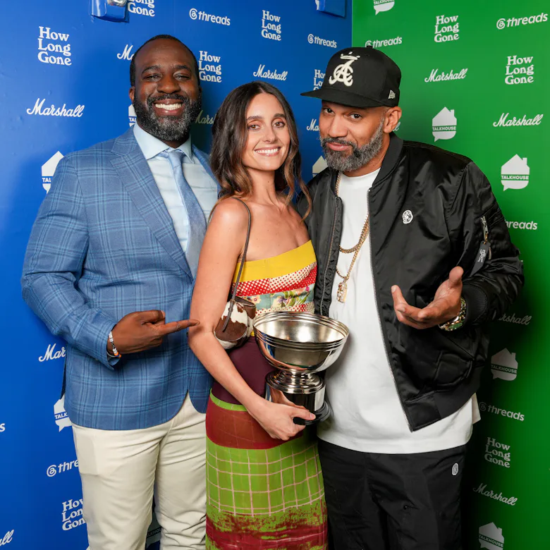 Kazeem Famuyide, Mary Beth Barone, and The Kid Mero.