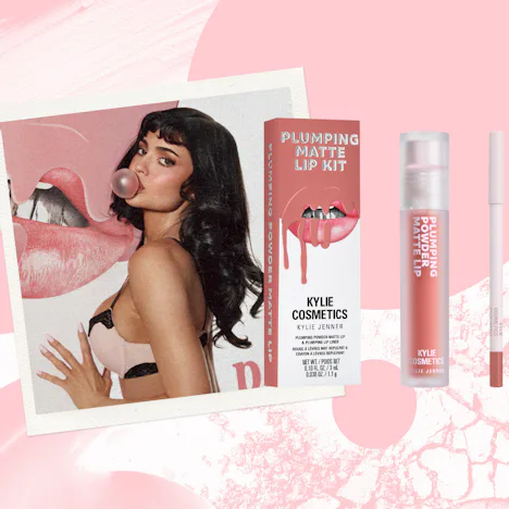 I tried Kylie Cosmetics' new Plumping Matte Lip Kit during Emmys weekend in Los Angeles.