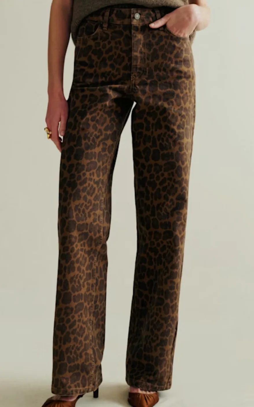 The Wide-leg Trouser in Leopard Print