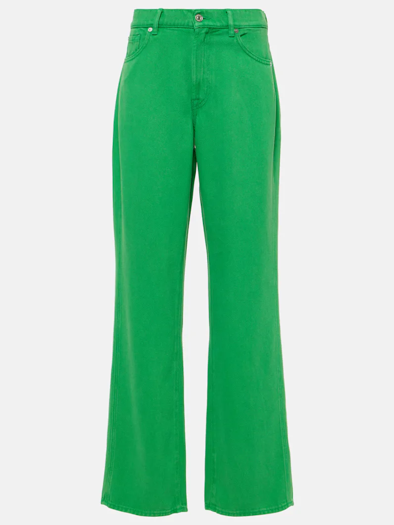 Tess high-rise straight jeans