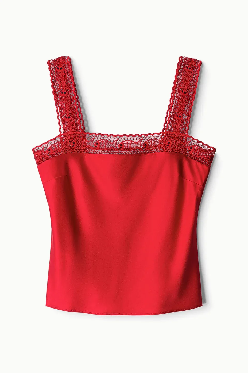Veronica Silk Top in Tomato