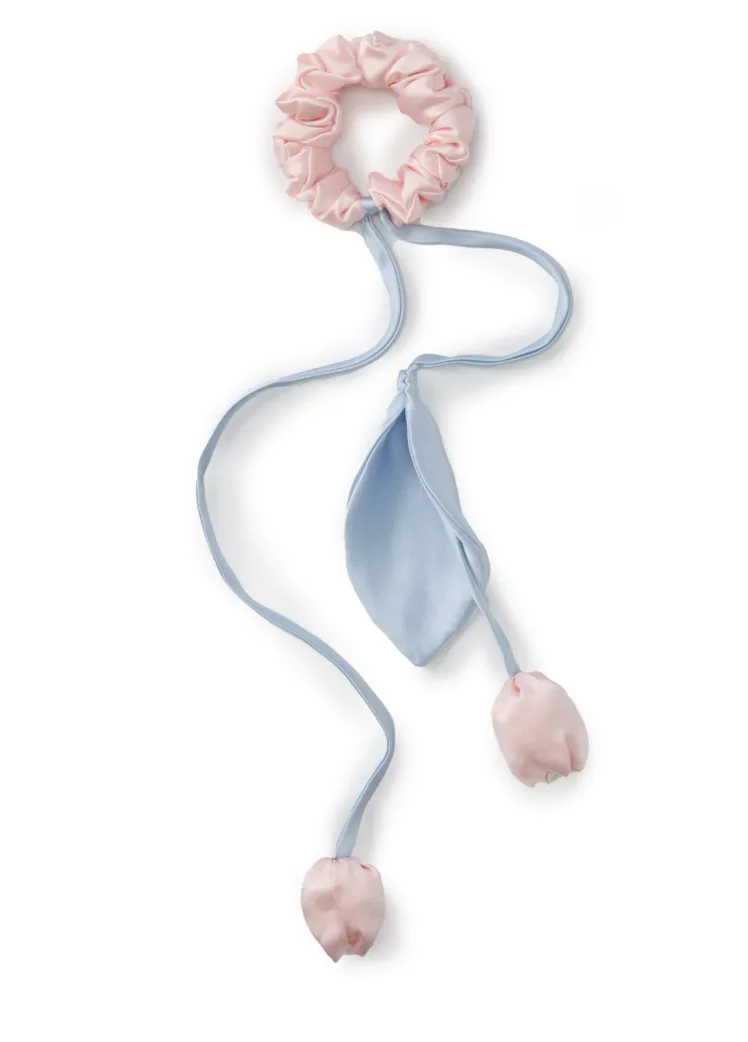 Tulip Silk Hair Tie Scrunchie