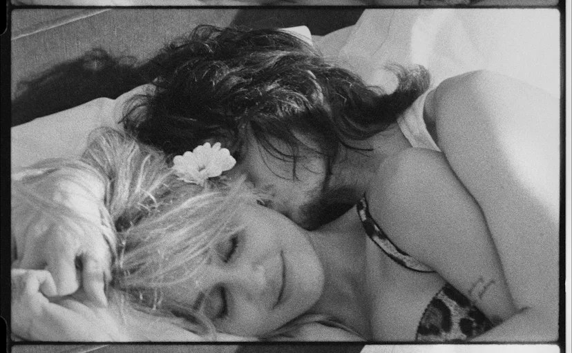 Miley and Maxx Morando in the "Let's Get Married" video