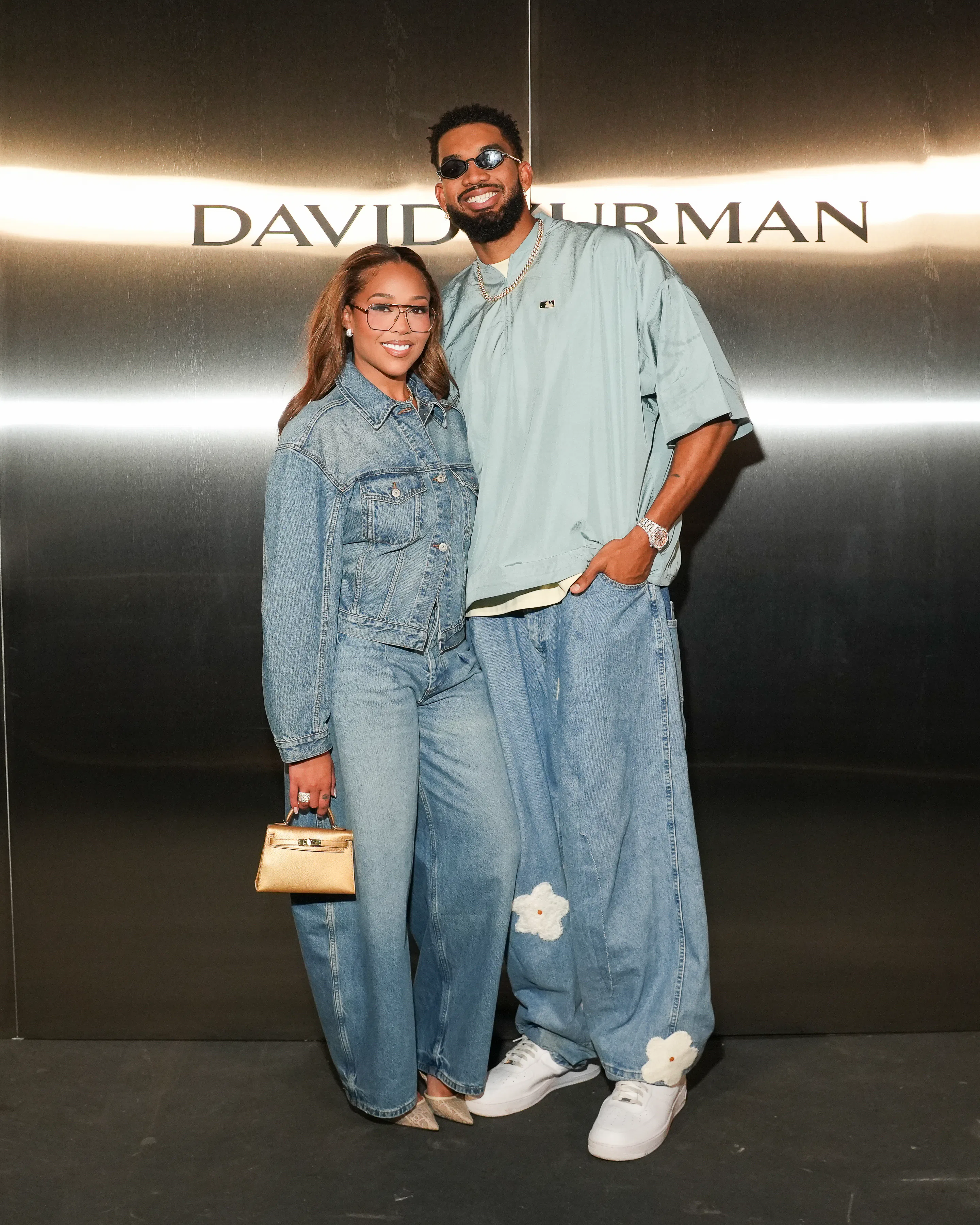 Jordyn Woods and Karl-Anthony Towns at David Yurman's “Crafting A Legacy" NYC party. 