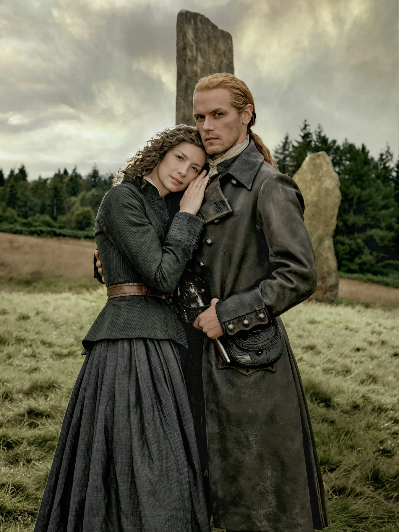 Claire and Jamie in Outlander. Photo via Starz