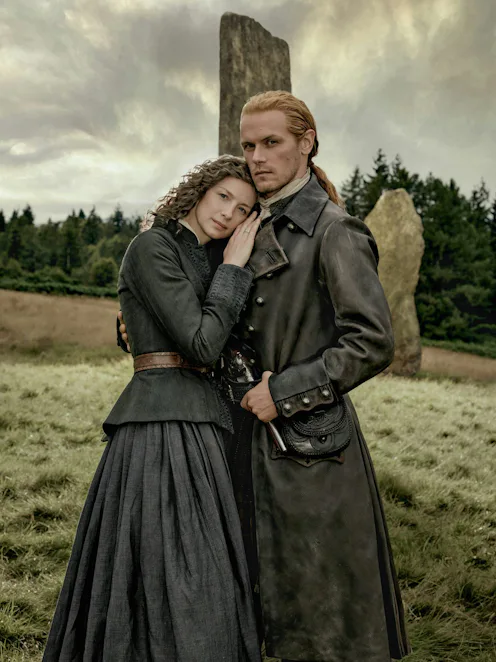 Claire and Jamie in Outlander. Photo via Starz