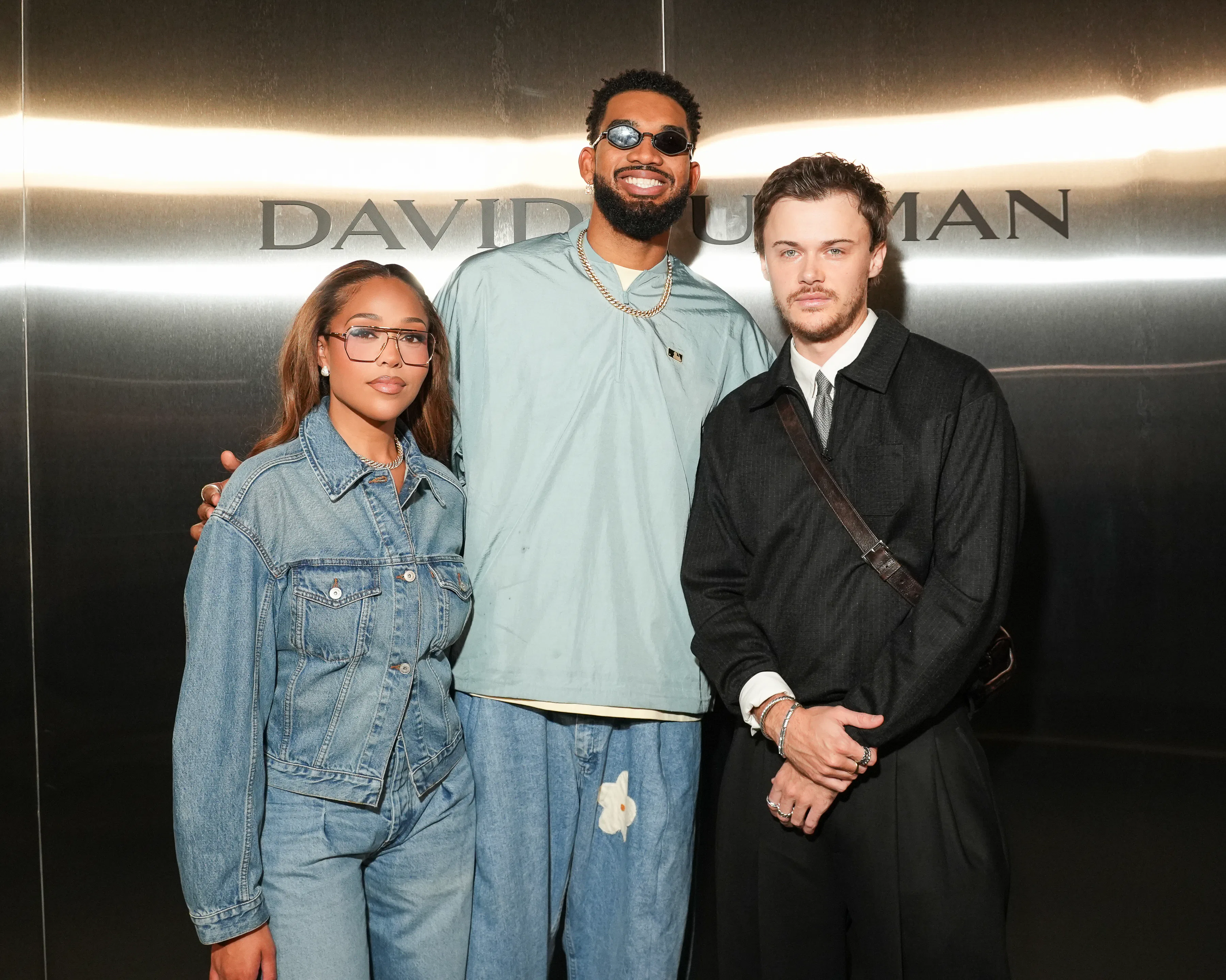 Jordyn Woods, Karl-Anthony Towns, and Chris Briney at David Yurman's “Crafting A Legacy" NYC party. 