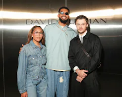 Jordyn Woods, Karl-Anthony Towns, and Chris Briney at David Yurman's âCrafting A Legacy" NYC party.