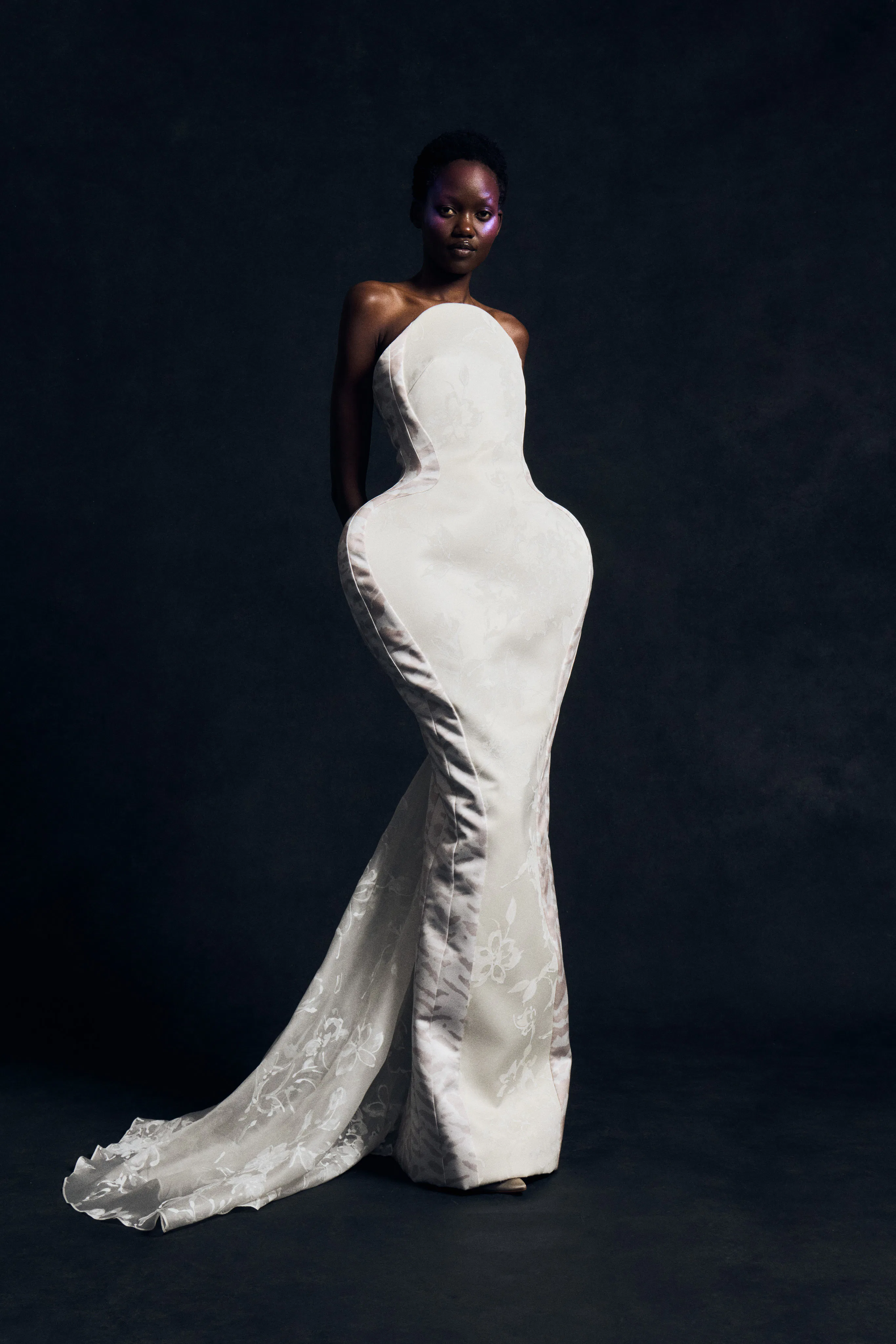 a look from harris reed spring 2027 collection shown at london fashion week