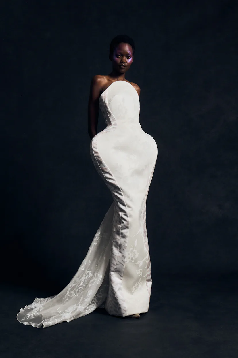 a look from harris reed spring 2027 collection shown at london fashion week