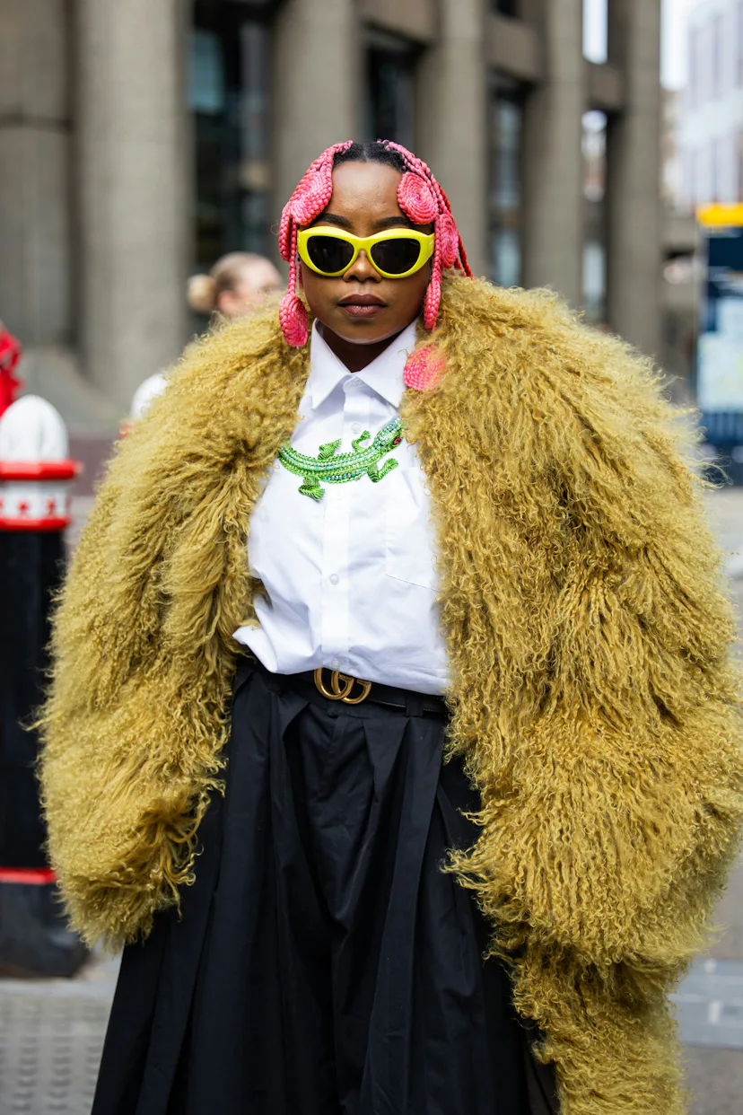 Pink Hair London Fashion Week Spring/Summer 2027 Street Style Trend