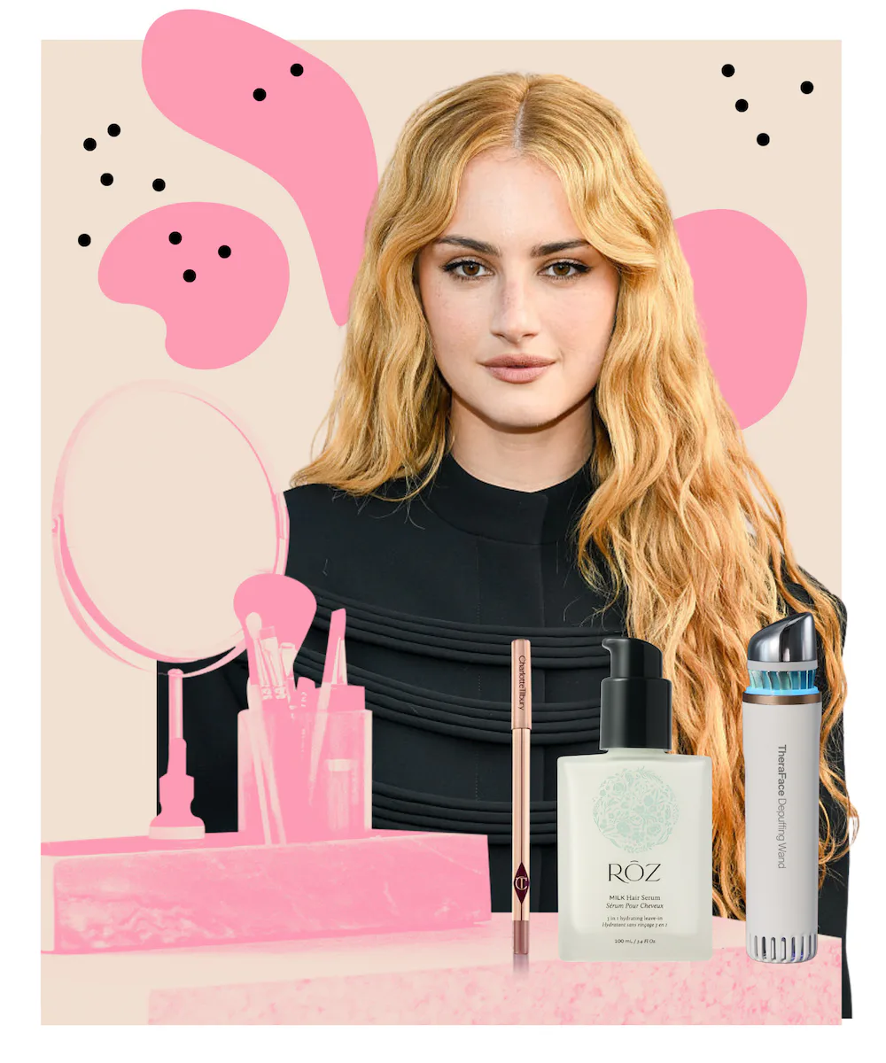 Grace Van Patten's beauty routine and favorite makeup products.