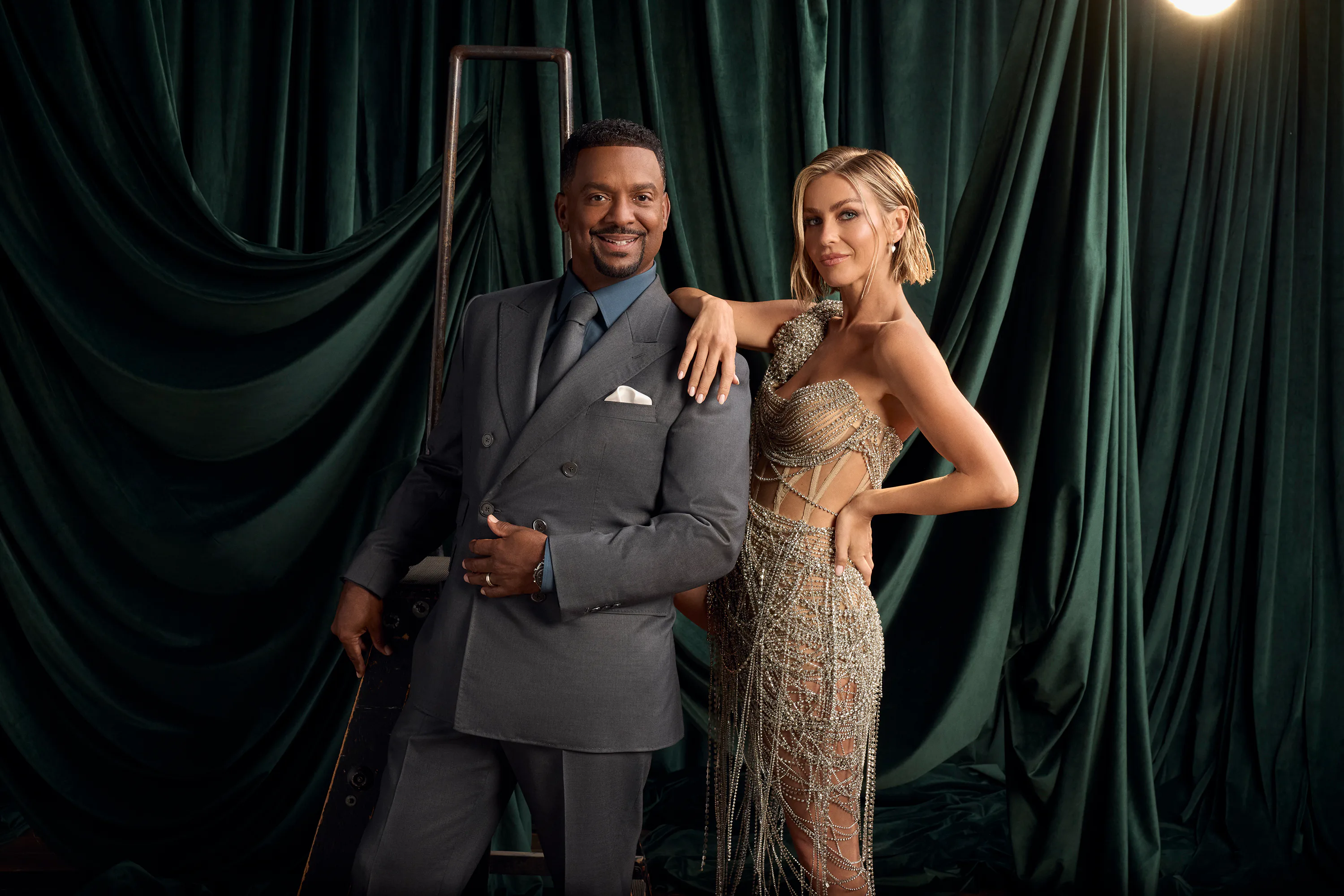 DWTS hosts Alfonso Ribeiro and Julianne Hough. Photo via Disney