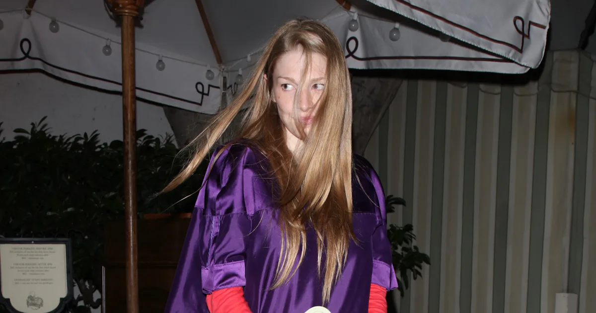Hunter Schafer Mixes Color Blocking With Lingerie Dressing