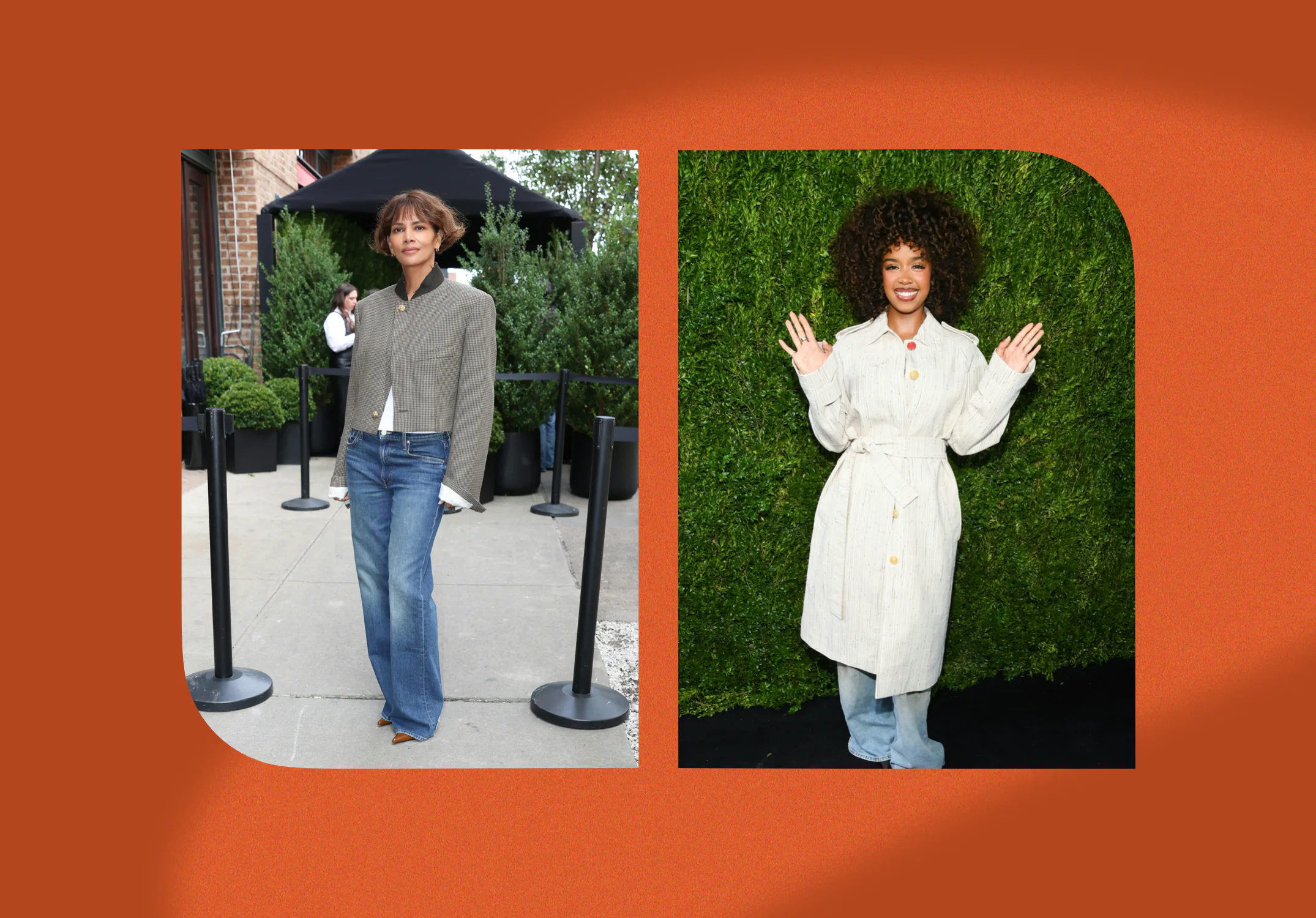 From subtle flares to oversized silhouettes, see how stars like Halle Berry styled the best new deni...