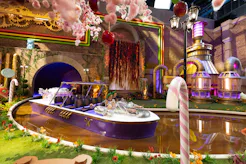 Behind the scenes of Wonka's The Golden Ticket. Photo via Netflix