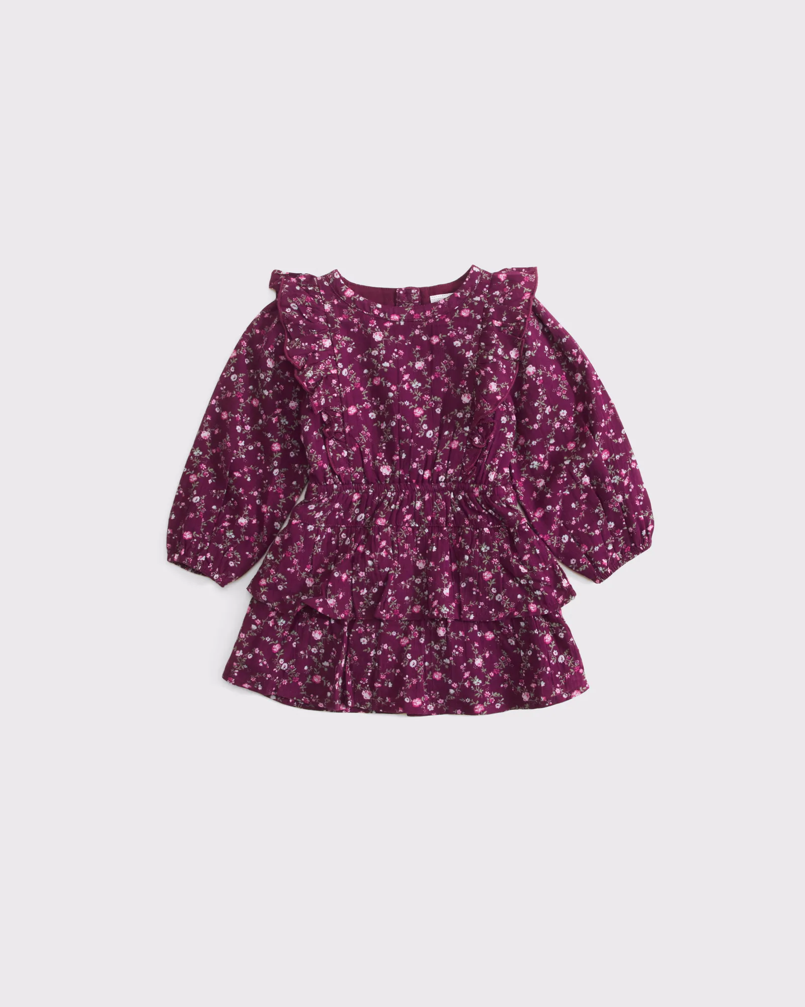 Baby Long-Sleeve Tiered Dress