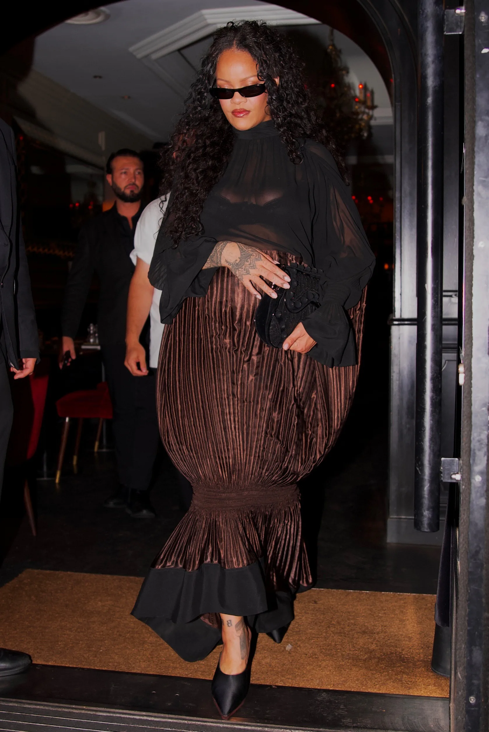 rihanna formal dresses Rihanna's Ferragamo Dress Is A Silhouette You've Seen Before This dress is perfect