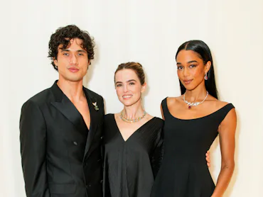 Charles Melton, Zoey Deutch, and Laura Harrier.