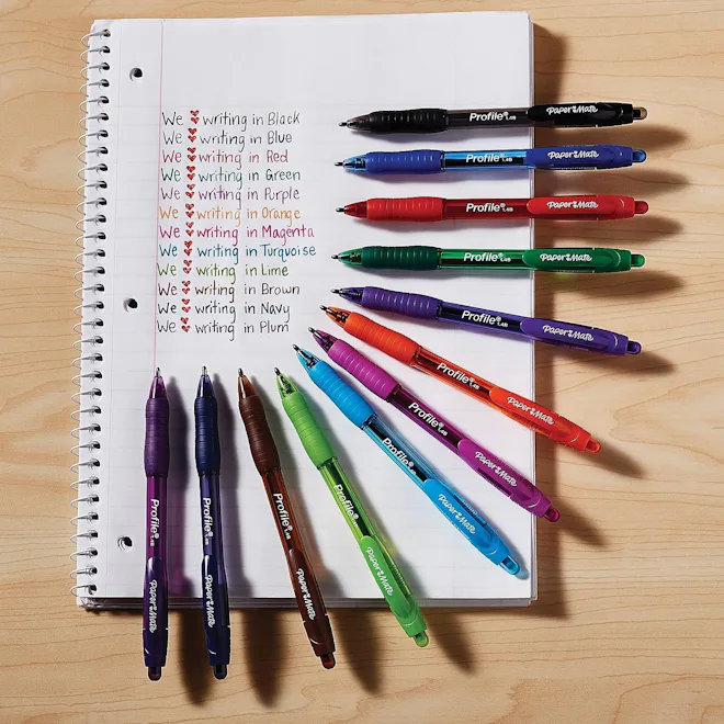 Paper Mate Profile Retractable Ballpoint Pens (12-Pack)