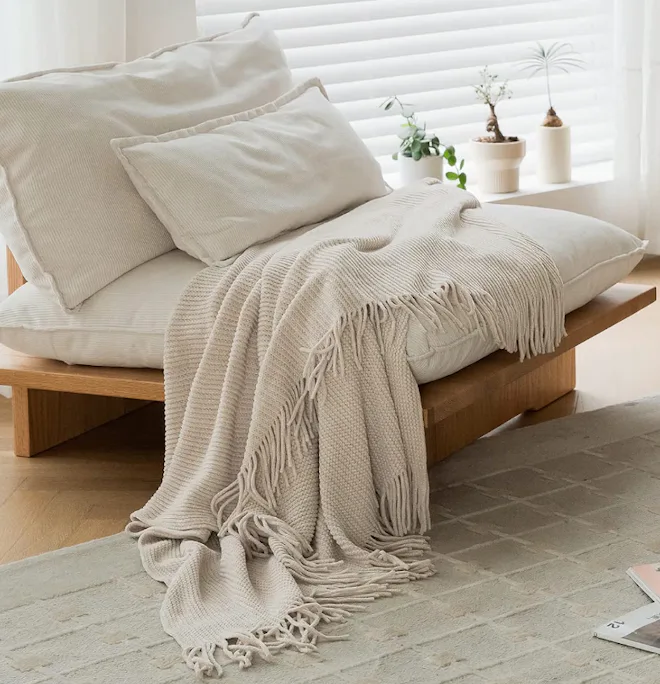 lifein Chenille Throw Blanket