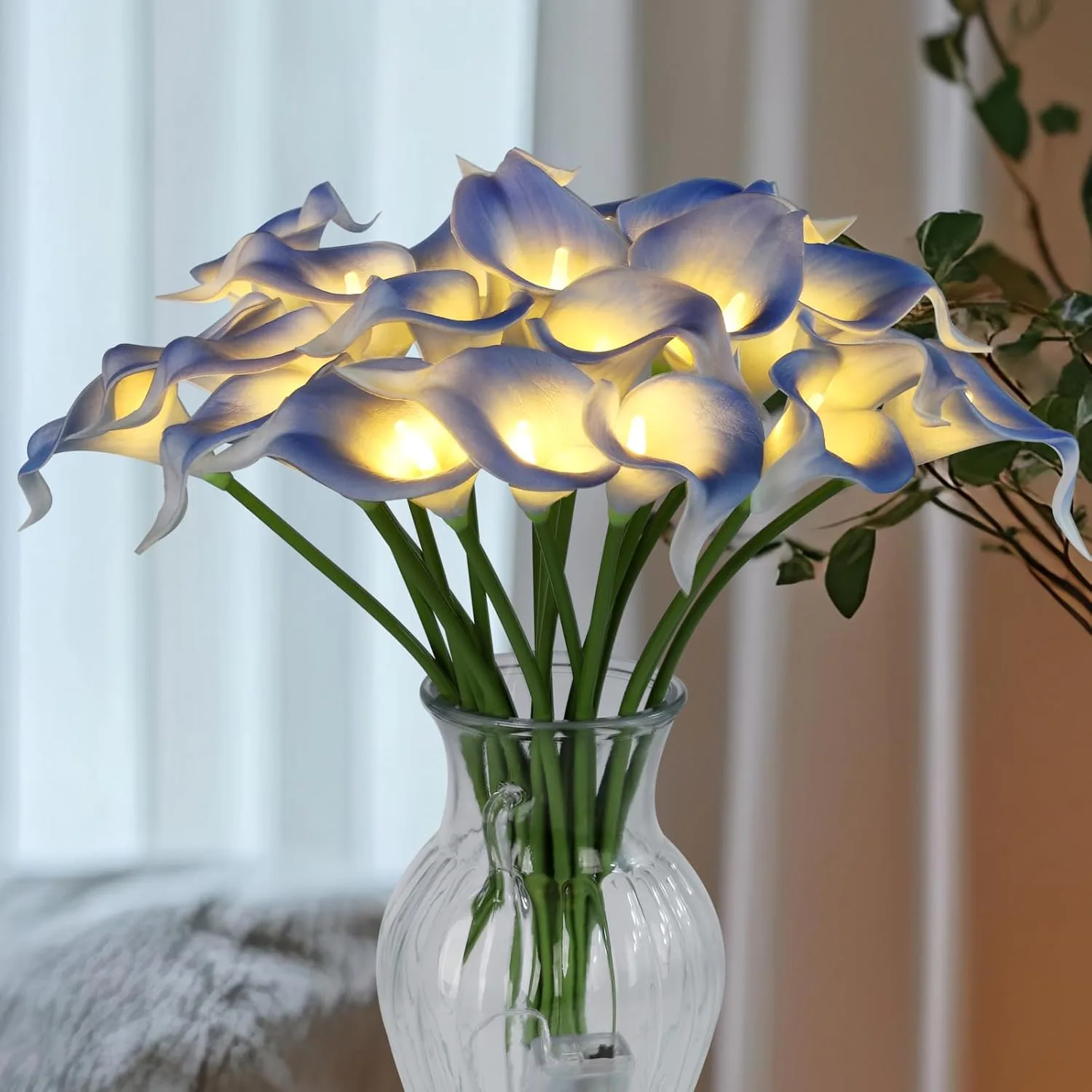 HOMESEASONS LED Calla Lily Bundle (20 Pieces)