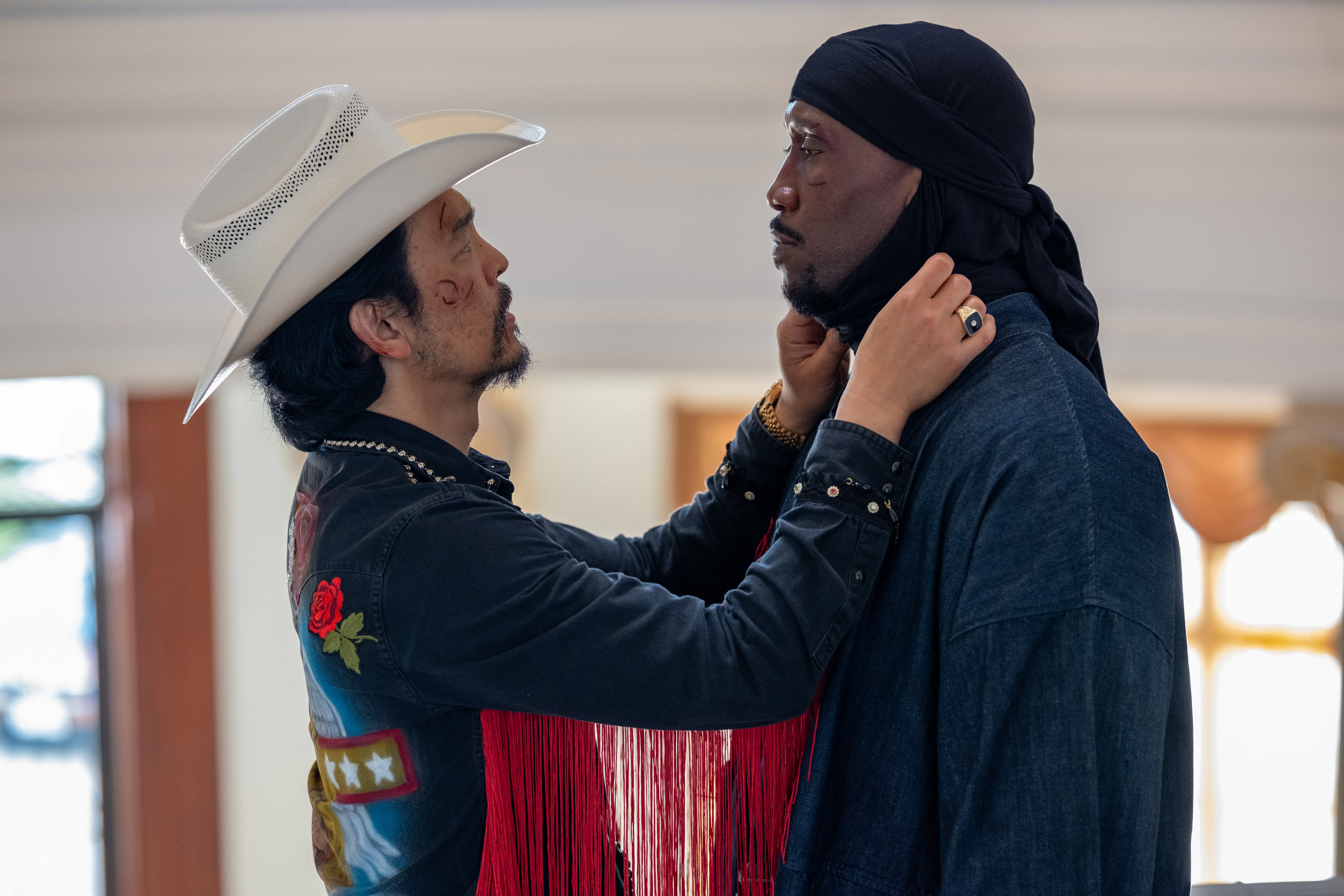 John Cho and Mahershala Ali in Your Mother Your Mother Your Mother