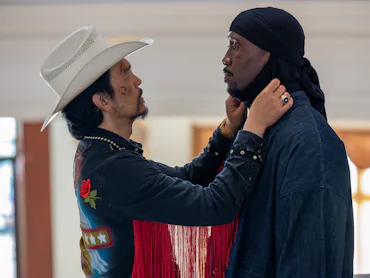 John Cho and Mahershala Ali in Your Mother Your Mother Your Mother